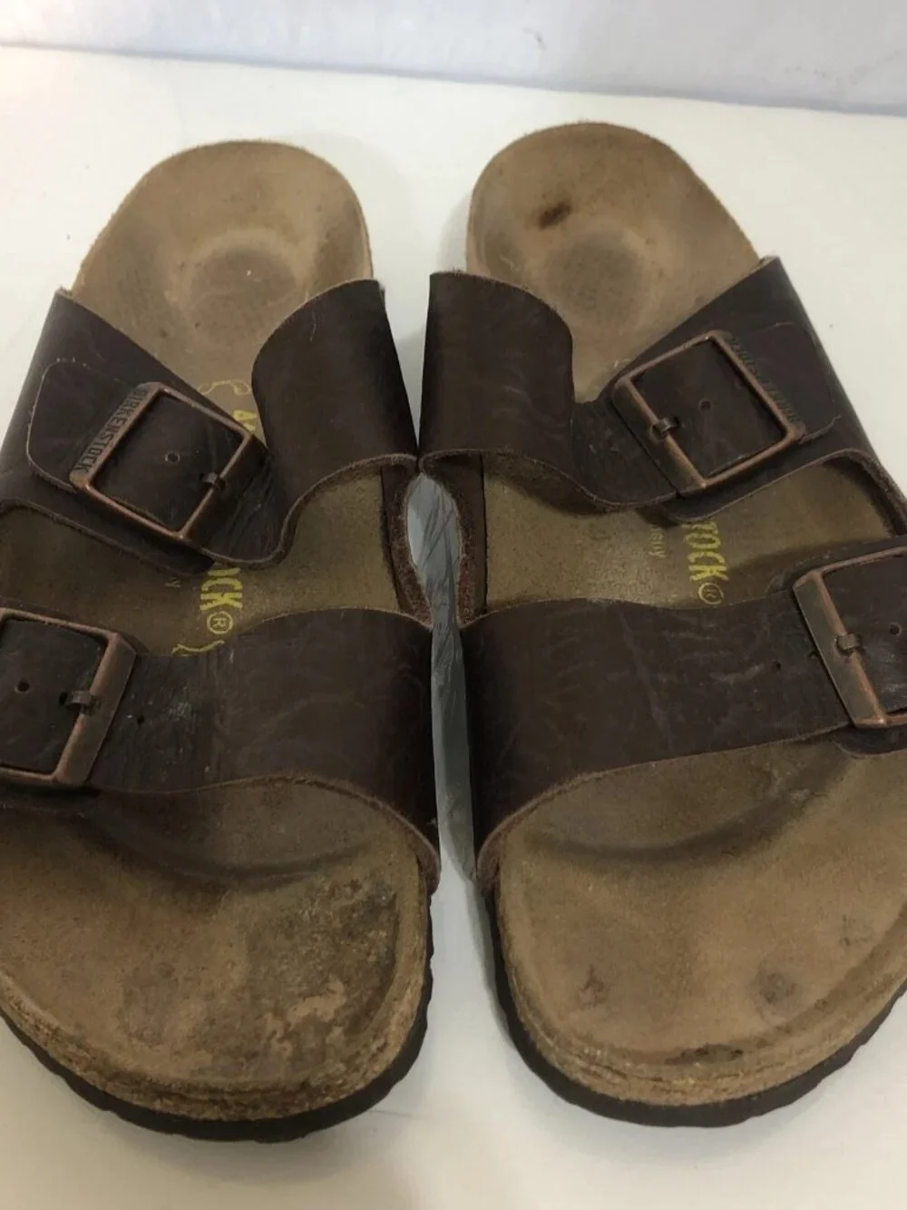 Birkenstock 265 Arizona Chocolate Brown Strappy Buckle Sandal Size 8-8 1/2